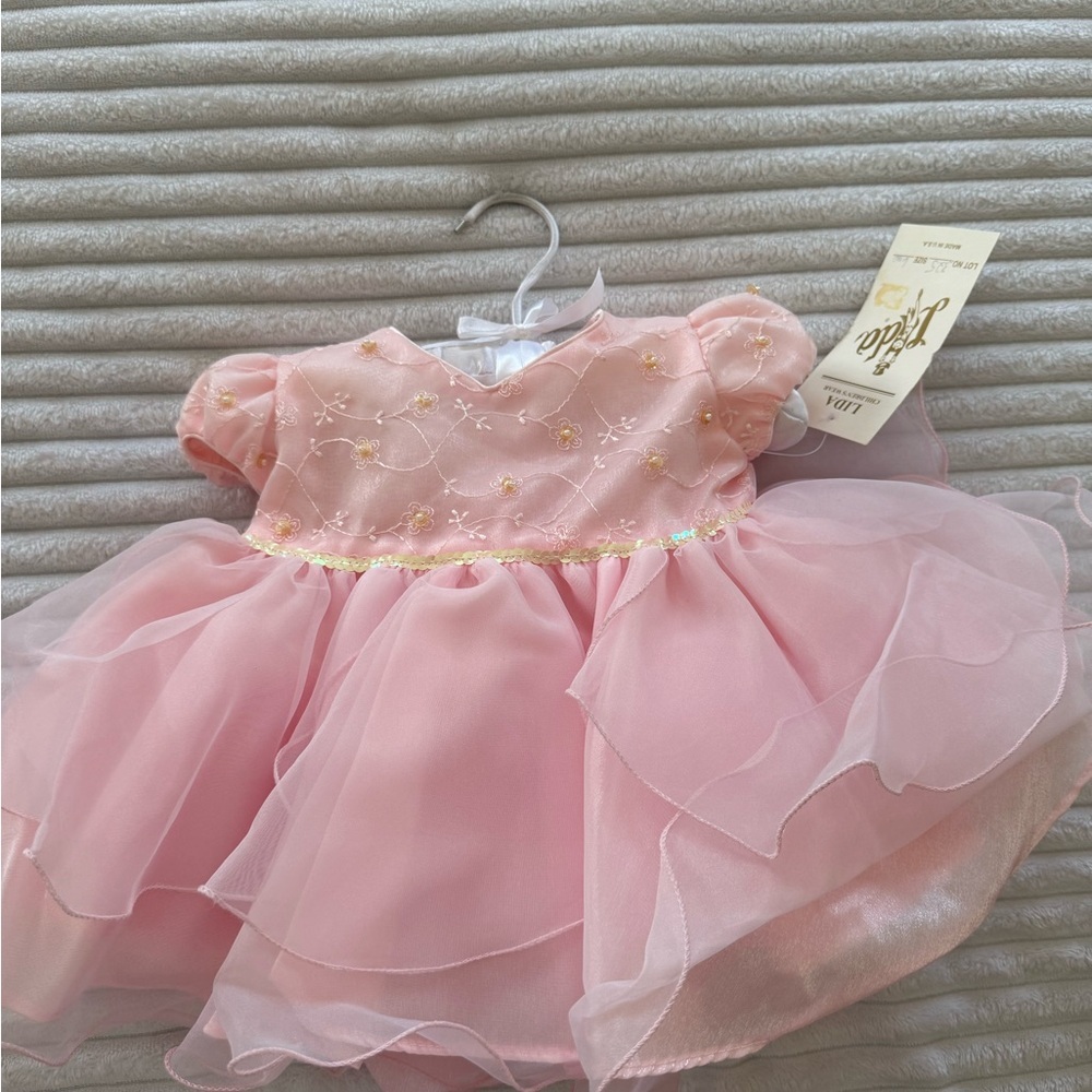 Elegant Pink Kids Formal Dress